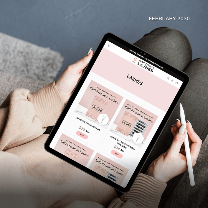 Minimalist Booking Freelance Design Tablet Mockup
