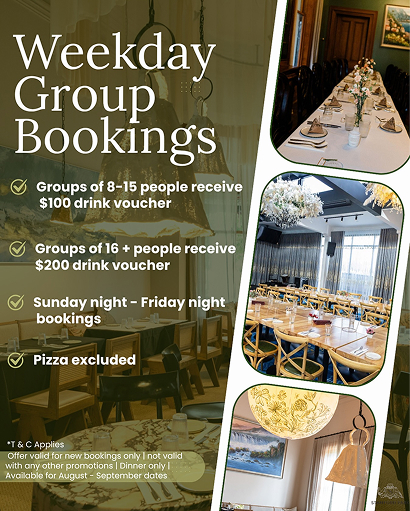 weekday group bookings