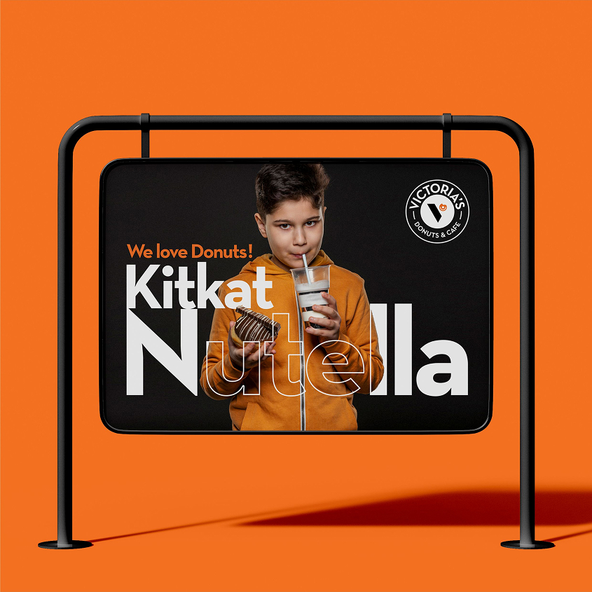 Victoria's donuts and cafe presentation